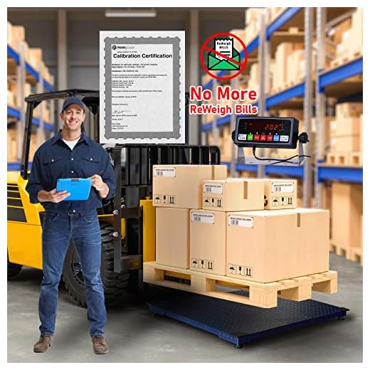 Prime Scales 10000x1lb Floor Scale | Pallet Scale with SFL Indicator (48"x48")