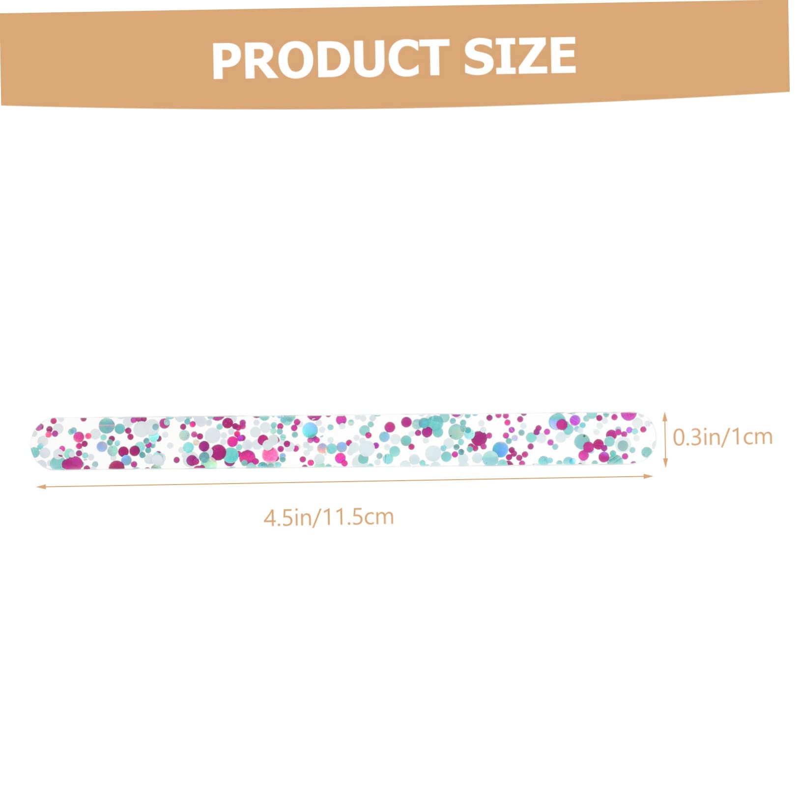 VILLCASE 20pcs Decorative DIY Acrylic Ice Cream Sticks Smooth Surface Craft Sticks for Hawaii and Fun Ice Cream Making Tool Lightweight and Portable