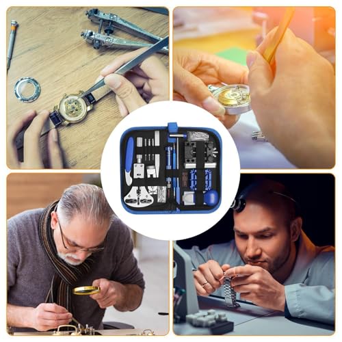 Kit d'outils de réparation de montre complet pour horloges et maintenance - 4