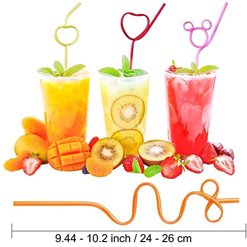 60 pitillos locos reutilizables de colores para fiesta miniatura 4