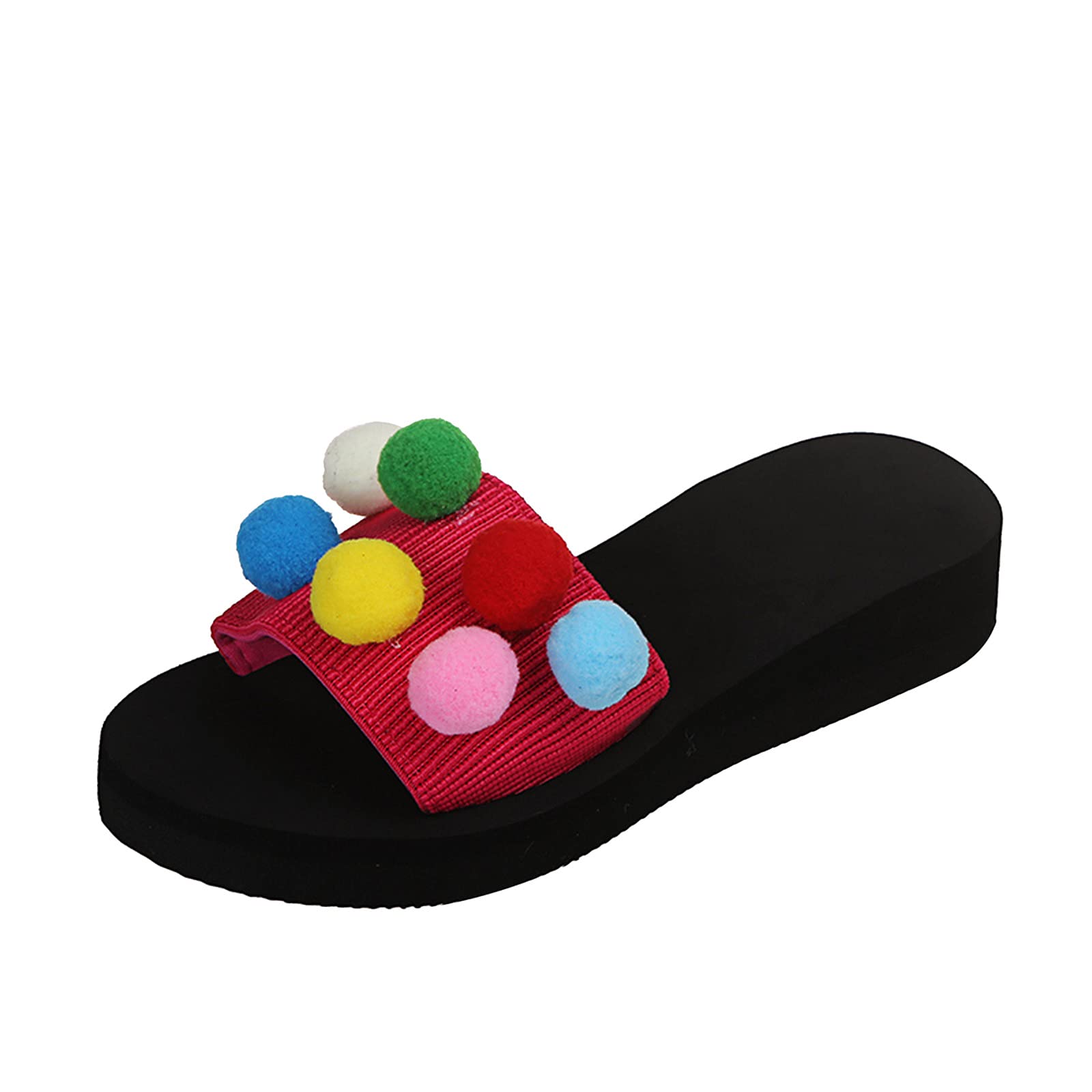 Womens Platform Flip Flop Summer Flat Slides Sandals Athletic Walking Thong Slippers Quick-Dry Flip-Flop Slides