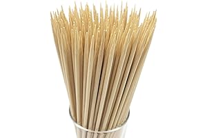 HOPELF Disposable Smores Sticks - 36" Natural Bamboo Skewers Sticks for Marshmallows & Smores