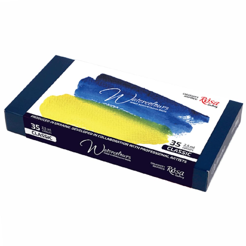 Rosa Watercolour Paints Full Pan Tin of 35 Classic