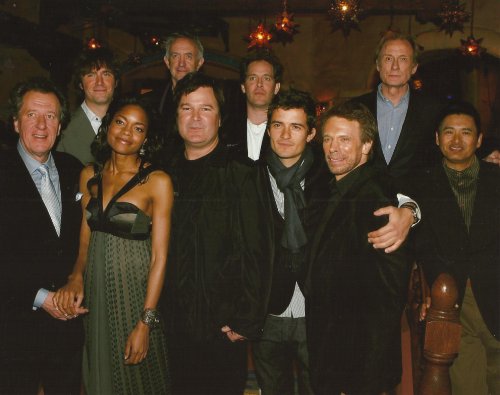Geoffrey Rush, Jerry Bruckheimer, Gore Verbinski, Yun-Fat Chow, Jack Davenport, Naomie Harris, Orlando Bloom, Bill Nighy, Tom Hollander & Jonathan Pryce Pirates of the Caribbean 8x10 Photo at Premiere #2
