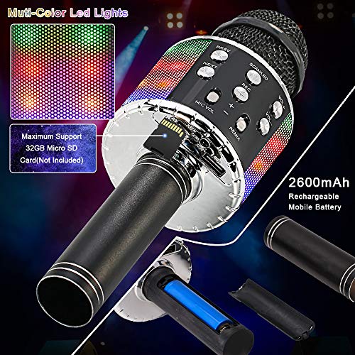image for Verkstar Karaoke Wireless Microphone, Toy for Kids Adults 4 in 1 Bluet