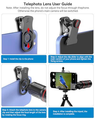 Evil Eye T18XZJ 18X Telephoto Lens, Hd Telephoto Mobile Cell Phone Lens thumb #6