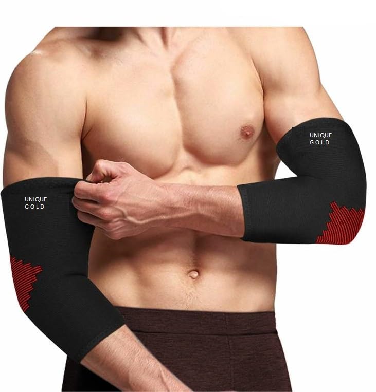 Buy Unique gold Elbow Support For Gym Elbow Band For Pain Relief