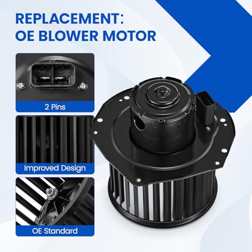 Image of HVAC Blower Motor 700092 Compatible with Chevy 96-05 Astro, 95-02 Blazer, 94-04 S10, Compatible with GMC Safari Jimmy Sonoma Blower for GM3126114 8943248118 A /C Blower Motor Assembly