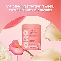 Vista 5 de O Positiv URO - Probióticos vaginales para mujeres, equilibrio de pH con prebióticos y Lactobacillus, suplemento de salud vaginal, promueve el olor
