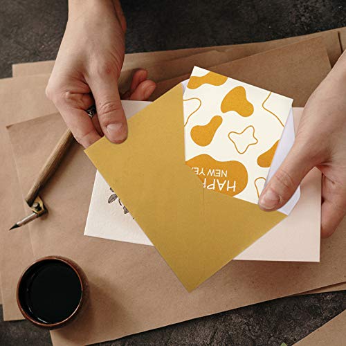 KESYOO 10Pcs 2021 Cartões de Ano Com Envelopes Convites de Feliz Ano Cartões de Mensagem de Presente