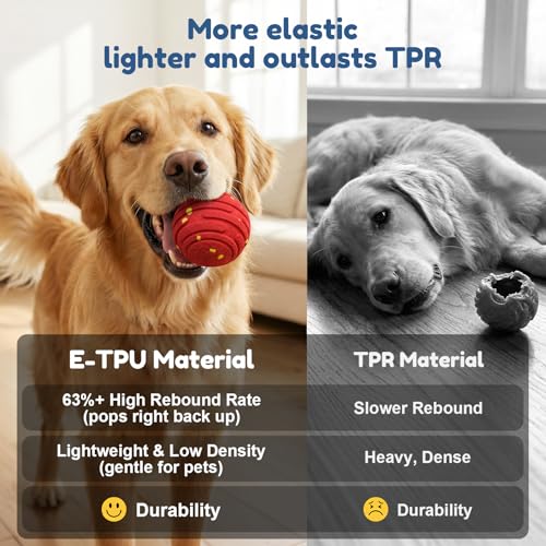 Interactive Dog Toys with Remote Control, Smart Interactive Dog Ball with 3 Modes, Auto-Moving&Bouncing, High-Resilience&Chew Resistant E-TPU Dog Ball, IPX6 Waterproof, Rolling Ball Dogs - Image 4