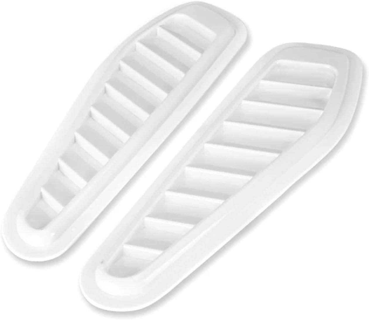 Hood Vent Scoop Kit 2pcs Air Flow Intake Hood Scoop Vent Bonnet Cover Universal ABS Car Styling Decorative Accessories Fashion Modification(A)