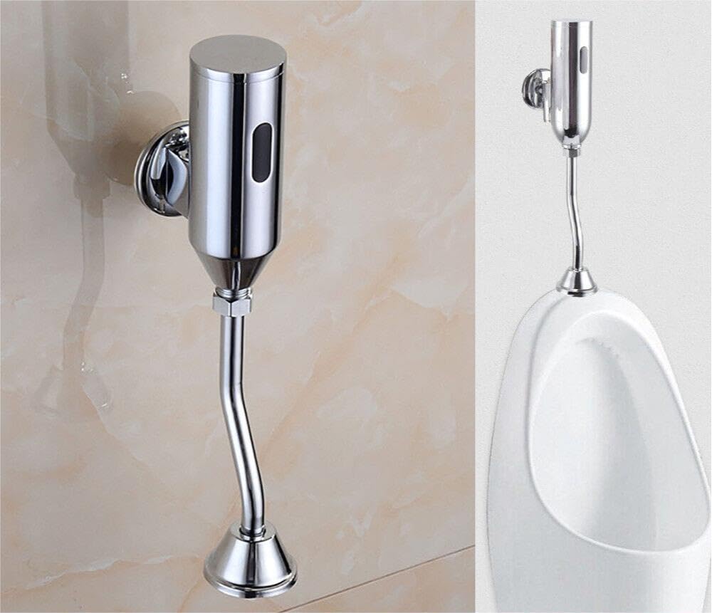 Rubinetto automatico con sensore per orinatoio, montaggio a parete a infrarossi, angolo regolabile, impostazioni per il risparmio dell'acqua, per il risciacquo per il bagno, 5 W
