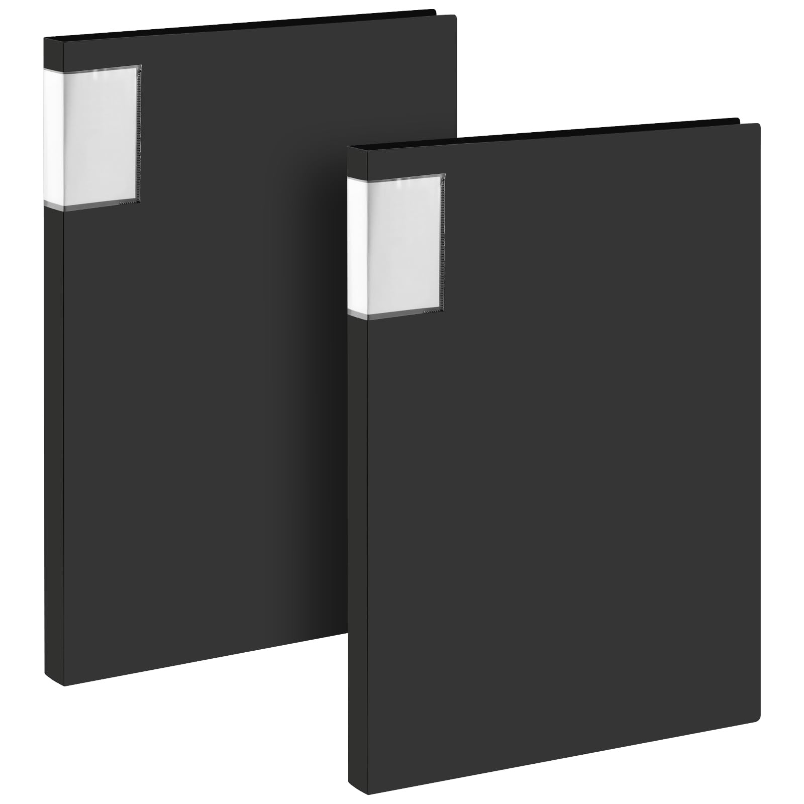 HONYUET 2 Pack A3 Black Display Folder, Presentation Folder with Clear Plastic Sleeves, 40 Pockets for Artwork Album Document, 44 x 32.2cm
