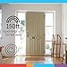 GE home electrical Wireless Doorbell Kit, Battery Operated 1 Receiver, 2 Push Buttons Door Bell, 8 Melodies Doorbell Chime, 4 Volume Levels, Classroom Doorbell, 150 Ft Range, Satin Nickel, 30393