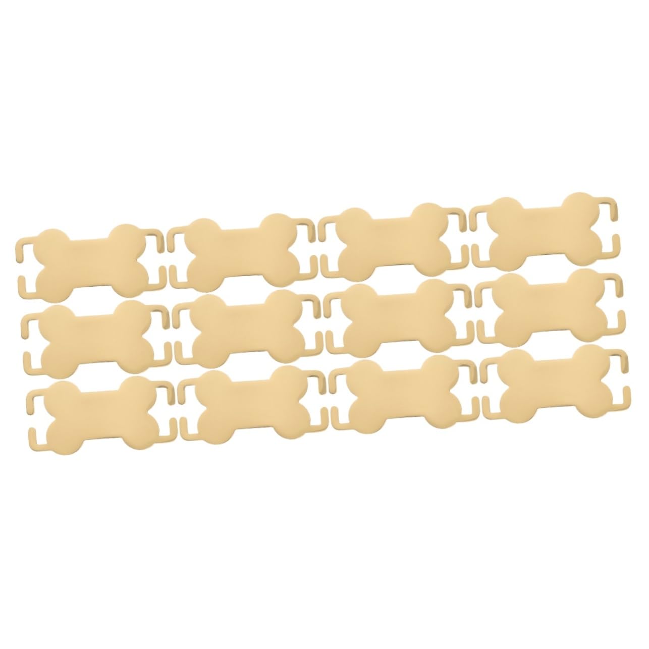 COLLBATH 4 Set Bones Dog Card Medagliette Per Collare Targhetta Identificativa Per Collare Per Cani Medagliette Per Animali Domestici Per Cani in Acciaio Inossidabile 3 Pezzi*4