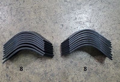 8 Each LH & RH Tiller Tines for Befco T30 Series Tiller 003-0104S & 003-104D