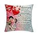 COEROW To Girlfriend chłopaka męża żony poszewki na poduszki ozdobne prezent sofa przytulanka poszewki na poduszki kochanek para walentynki Boże Narodzenie urodziny prezent