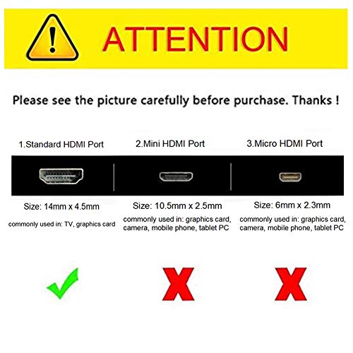 6 Pack HDMI Coupler Gold Plated Adapter High-Speed Female to Female Resolution F/F Connector 3D 4K HDTV 1080P Support Cable Extender