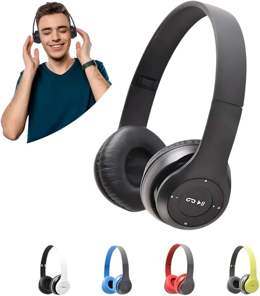 Fone Bluetooth Academia Corrida Regulavel Mp3 Entrada P2 e Cartão SD Radio FM (PRETO)