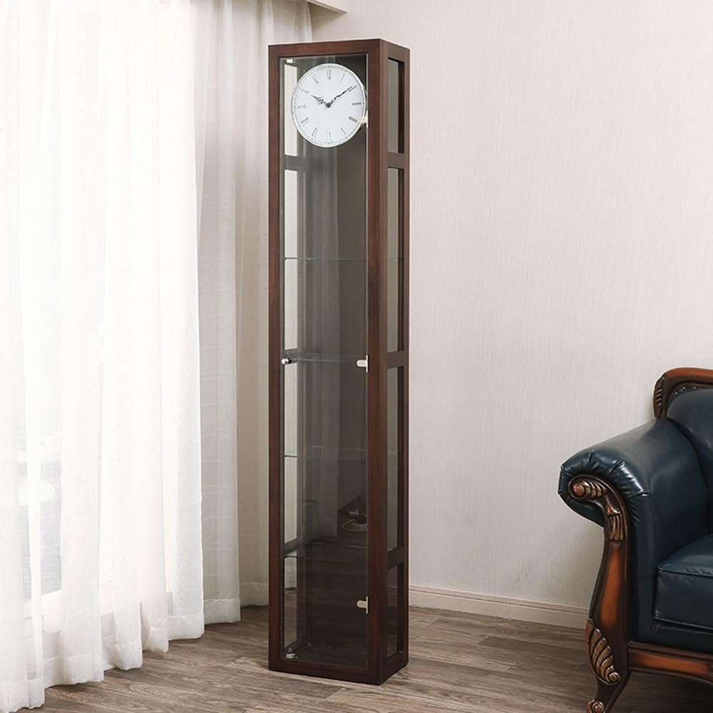 Reloj de pie Reloj de piso madera vintage retro ligeramente desgastado
