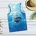 Xnshcedy Shark Boys Tank Tops for Preschool Kids Sleeveless Vest,Sea Undershirts for Age 5-6 Children Cool Under Shirts for Child Casual Vest for Back to School Gifts