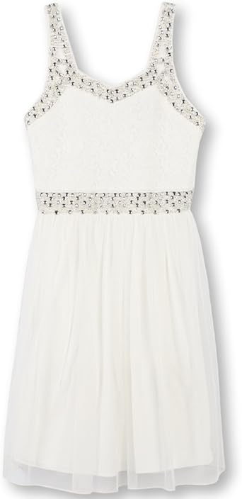 speechless rhinestone bodice & tulle dress