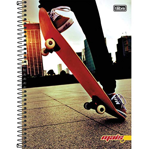 Caderno de 01 Matéria Capa Dura 2019 D+ Masculino 96 Folhas - Pacote com 4, Tilibra, 12.795-7, Multi