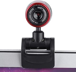 Diyeeni USB Camera USB2.0 with MIC 16MP HD Webcam Glass Lens Web 360° Camera Specially designed for both laptop and desktop for MSN/Yahoo/Skype, etc.