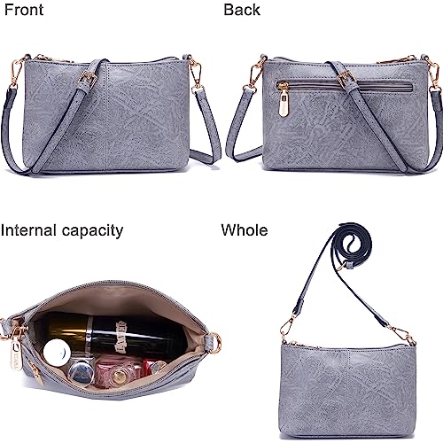 Image of Women Large Crossbody Bags Ladies Satchel Shoulder Handbags Purse and Wallet Set for Women Totes Hobo Purses
