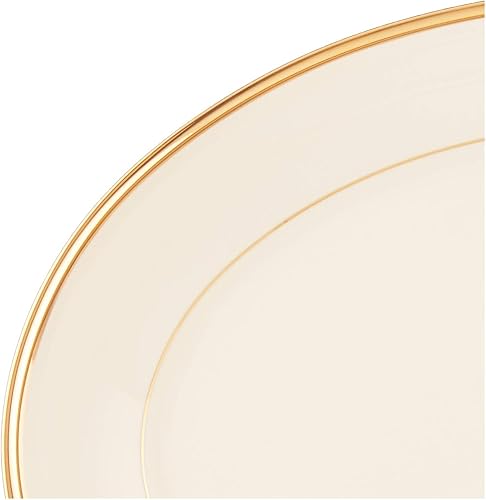 Miniatura 8 de Lenox, eterna de oro fino con bandas de 5 unidades de China., Cubertería fina Lenox Eternal, Ivory