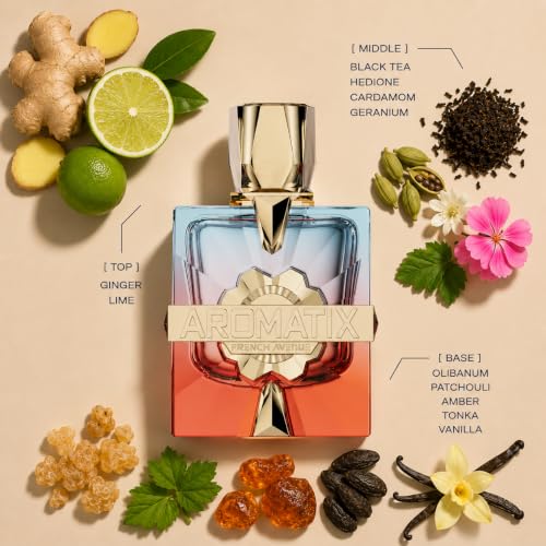Image of French Avenue Aromatix Teas Me Extrait De Parfum 100ml | Premium Unisex Perfume | Oriental Woody Fragrance | Long Lasting & High Concentration