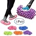 Produktbild Cali Jade 5 Paare Multifunktionsstaub-Staub-Staub-Mopp-Pantoffel-Schuh-Abdeckung, weiche waschbare Wiederverwendbare Mikrofaser-Fuß-Socken-Boden-Reinigungs-Werkzeug-Schuh-Abdeckung
