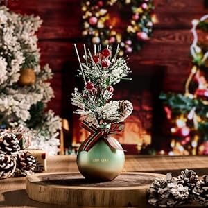 Airkeep Reed Diffuser Set, 5.07 oz(150ml) Balsam & Cedar Christmas Scented Diffuser with 8 Oil Diffuser Sticks, Home Fragrance Essential Oil Reed Diffuser for Home Room Bathroom Shelf Decor Airkeep Reed Diffuser Set 507 oz150ml Balsam Cedar Christmas Scented Diffuser with 8 Oil Diffuser Sticks Home Fragrance Essential Oil Reed Diffuser for Home Room Bathroom Shelf Decor