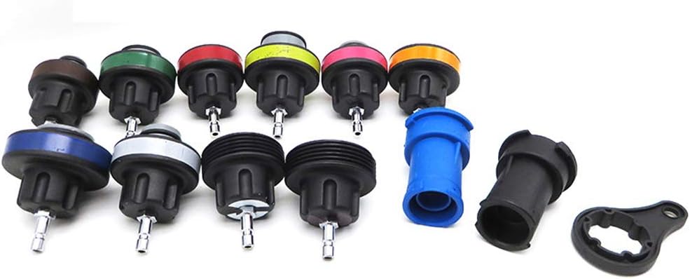 18pcs Radiator Leak Detector Car Cooling System Tester Auto ing Pressure Gauge Kit