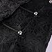 Men's Gothic Long Vest Clothing, Medieval Court Vests, Retro Tailcoat, Slim Fit Vest, Sleeveless Casual Lapel Jacket Black