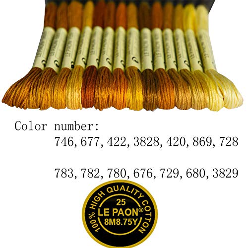 Le Paon LE2019052522 Click Image To Open Expanded View Premium Rainbow Color Embroidery Floss thumb #1