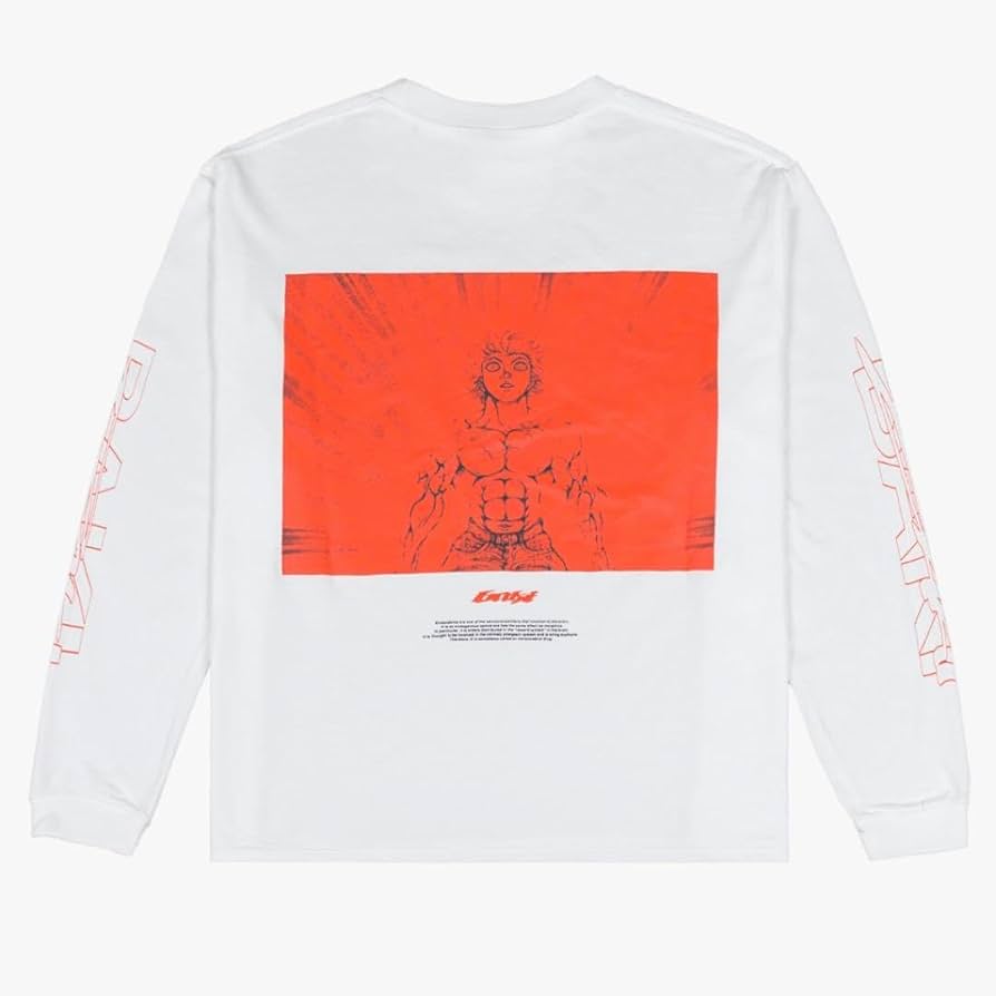 刃牙 Long Sleeve Tee エンドルフィン　ロンT XLサイズ Amazon.co.jp: 刃牙 Long Sleeve Tee ロンT エンドルフィン L