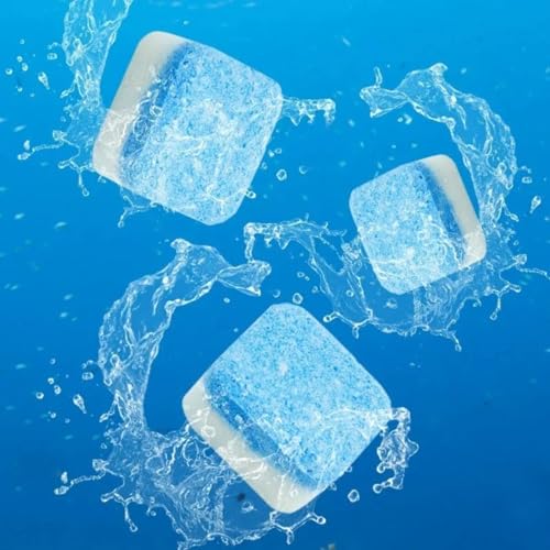 Image of Zerfa Pack of 50 Washing Machine Deep Cleaner Tablets, Descaling Powder Tablets for All Company's Front & Top Load Machine, for Automatic Cleaning of Tub & Drum Stain Remover (15g Each | 750g Total)