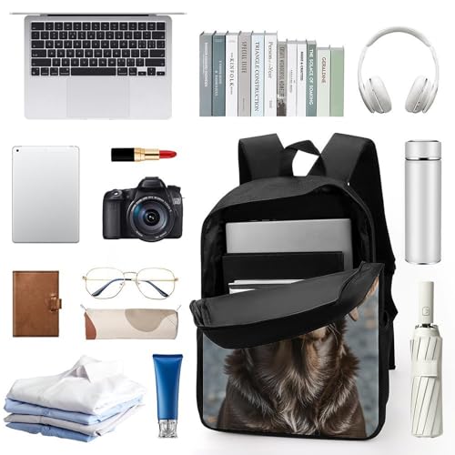 Casual Backpack Waterproof Lightweight Daypack Travel Laptop Bag for Men Women Brown Labrador Retriever3