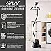 SALAV GS18-DJ Standing Garment Steamer with Roll Wheels for Easy Movement, 1.8L Water Tank for 1 Hour Continuous Steaming, Adjustable Pole for Storage, Includes Descaler Packet, 1500 watts