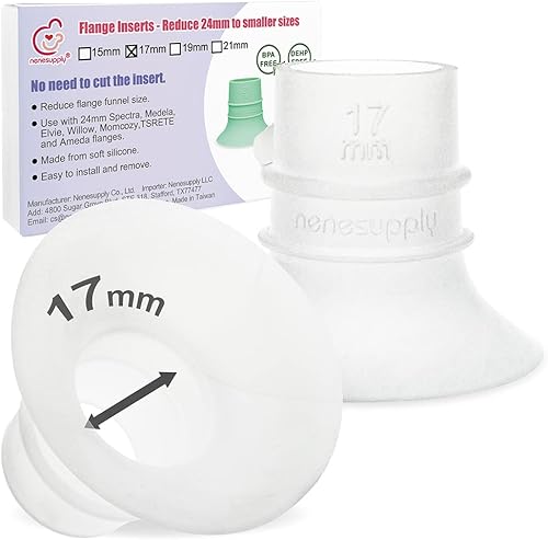 Nenesupply Insertos de brida de 2 generación de 0.669 in compatibles con brida de 0.945 in de Elvie OG Elvie Stride Spectra Momcozy Willow Reduce