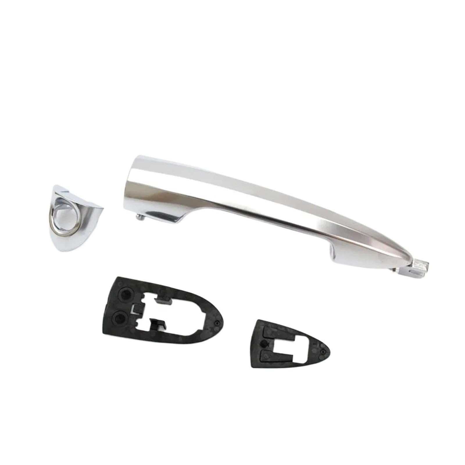 Byskjz One Color Car Outer Door Handle Replacement For Alfa For Romeo For Giulietta 2010 2011 2012-2016 Silvery Car Door External Handle 156099957 156099956 156099955 156099954(Left With Hole1)