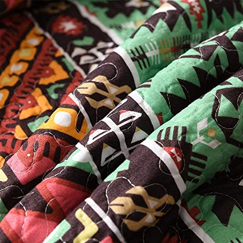 Qucover Tagesdecke Bettüberwurf aus Mikrofaser Gesteppte Indische Decke 150 x 200 cm Boho Exotik – Bild 3