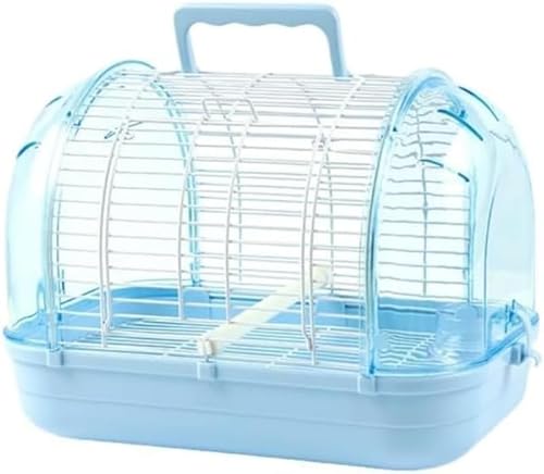 鳥 キャリーケージ 鳥かご お散歩ケージ お出かけ バードキャリア 鳥の巣 外出 小動物用 持ち運び 持ち手付き 旅行 通院 移動 防災 止まり木付き 通気 透明 インコ オウム 組み立て式 鳥小屋 巣箱 バードハウス ペットバッグ 屋外 屋内 (L (4