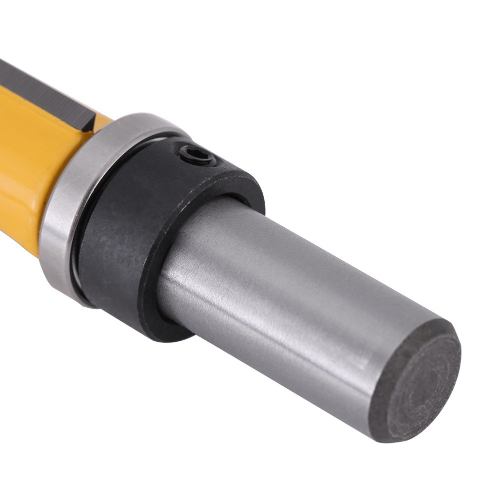 Shank Straight Router Bit 1/2" Woodworking Bearing Flush Trim Router Bit Tool 2-1/2"L x 3/4'' Dia with Long Cutter Top Bearing Flush Trim Bit: Tools & Home Improvement