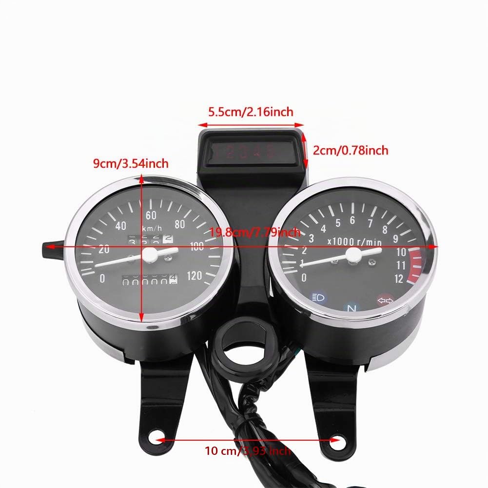 Contachilometri contachilometri LED Accessori modificati per moto Contachilometri Contagiri