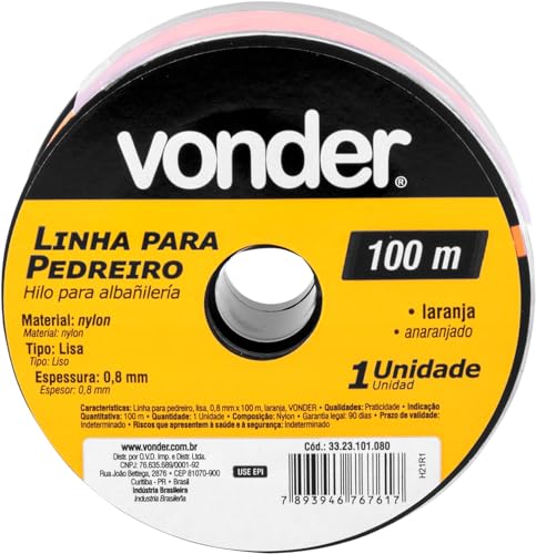 LINHA P/PEDREIRO 0,80MM X 100M LAR. VOND