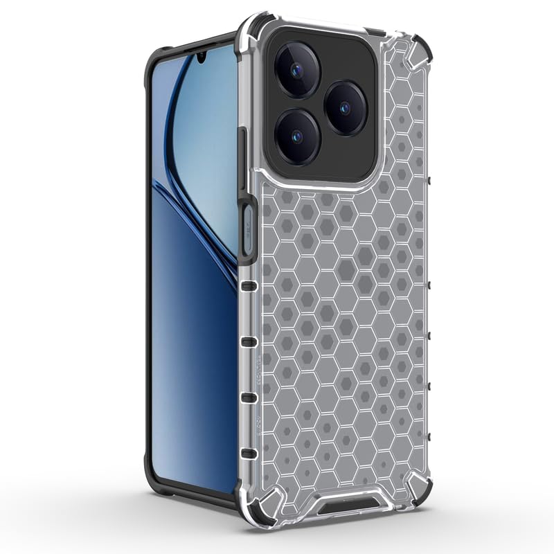 Image of Plastic Bumper Back Case Cover for Realme C63 / Narzo N63 (Transparent)