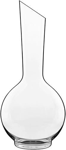 Luigi Bormioli Sublime - Decantador de vino de 25.25 onzas, elegante jarra de vidrio ultra transparente para vino, agua, jugo, café, té helado,